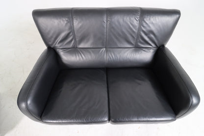 Genuine leather sofa set. Sofa and loveseat couch set.