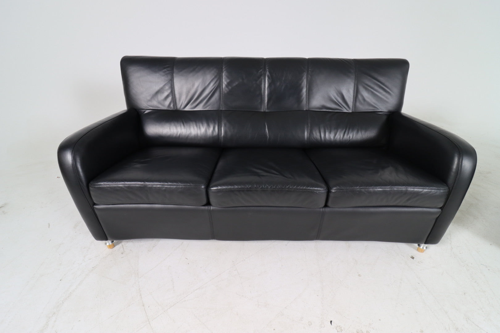 Genuine leather sofa set. Sofa and loveseat couch set.