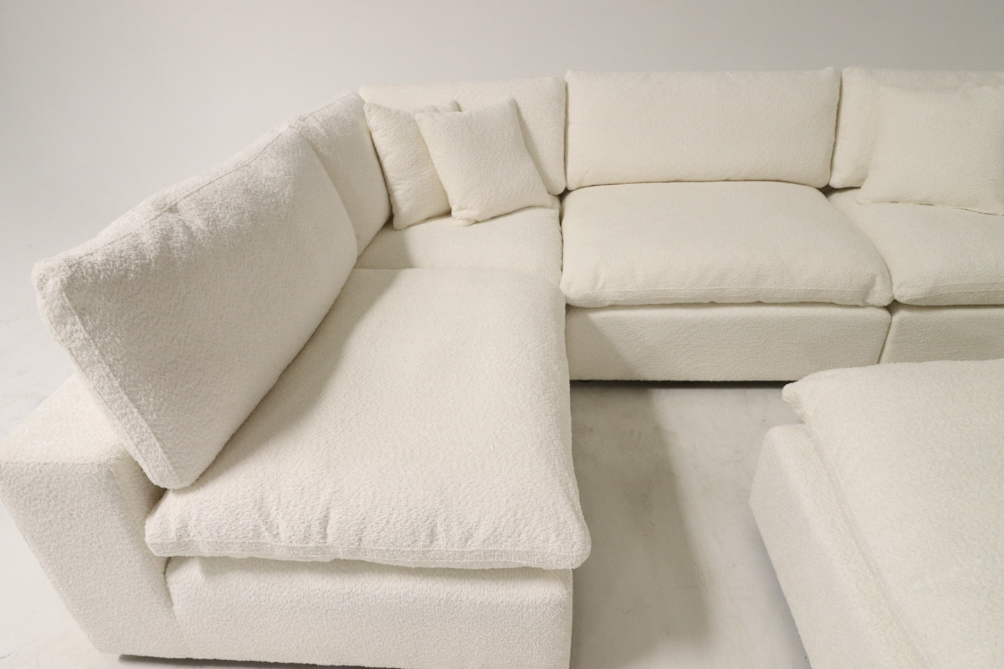 Cloud Modular Sectional – White Bouclé