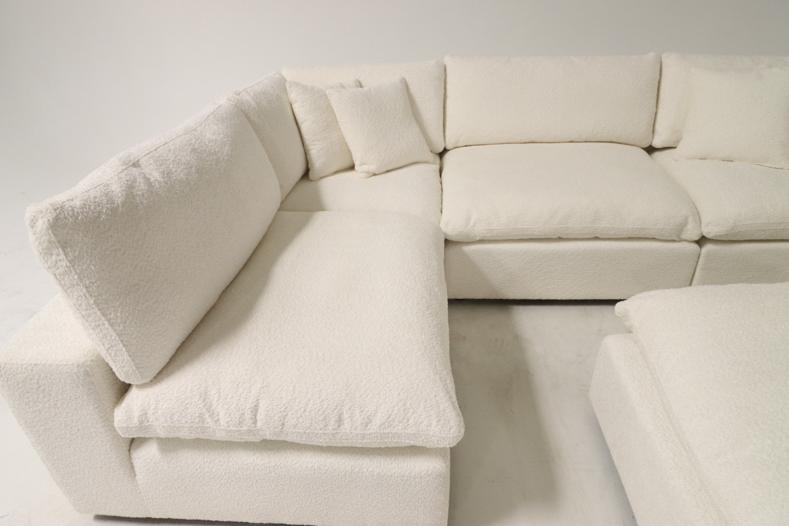 Cloud Modular Sectional – White Bouclé