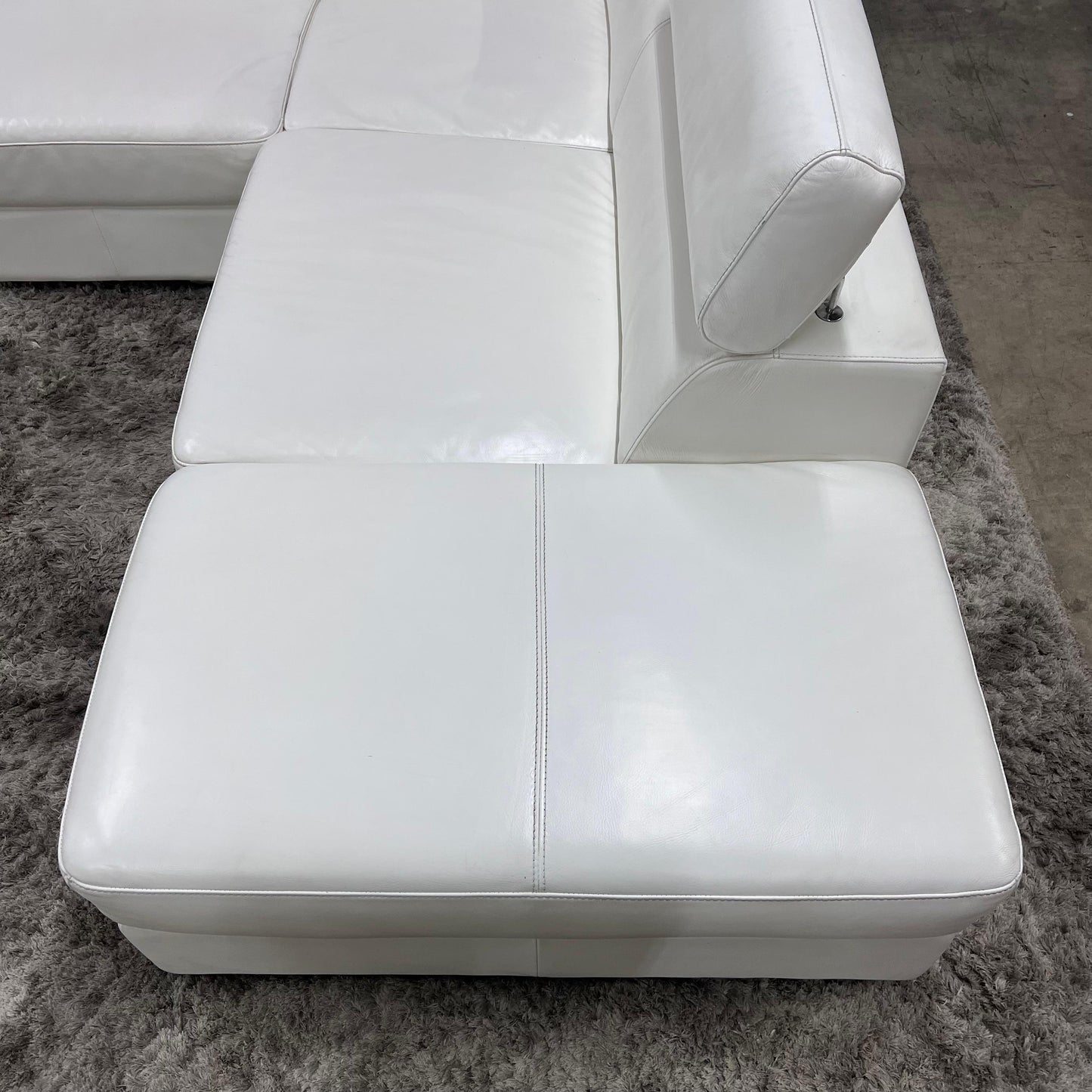 Scan design leather sectional.