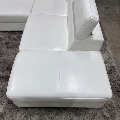 Scan design leather sectional.