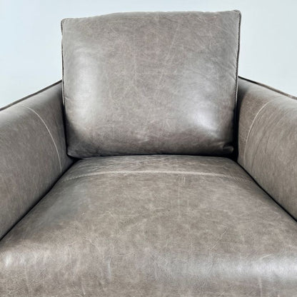 Stylus Aldo aniline leather chair. Genuine leather armchair