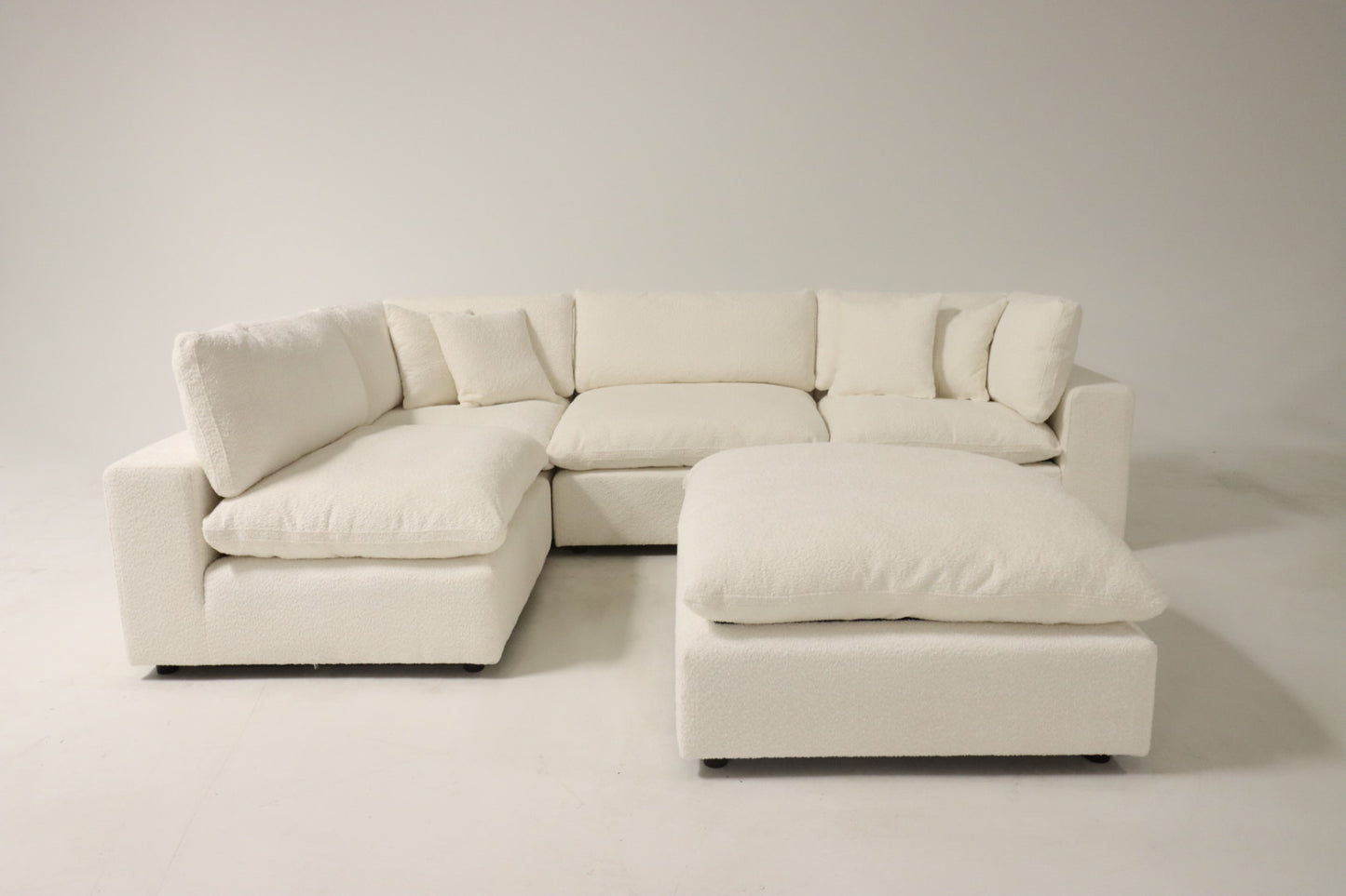 Cloud Modular Sectional – White Bouclé