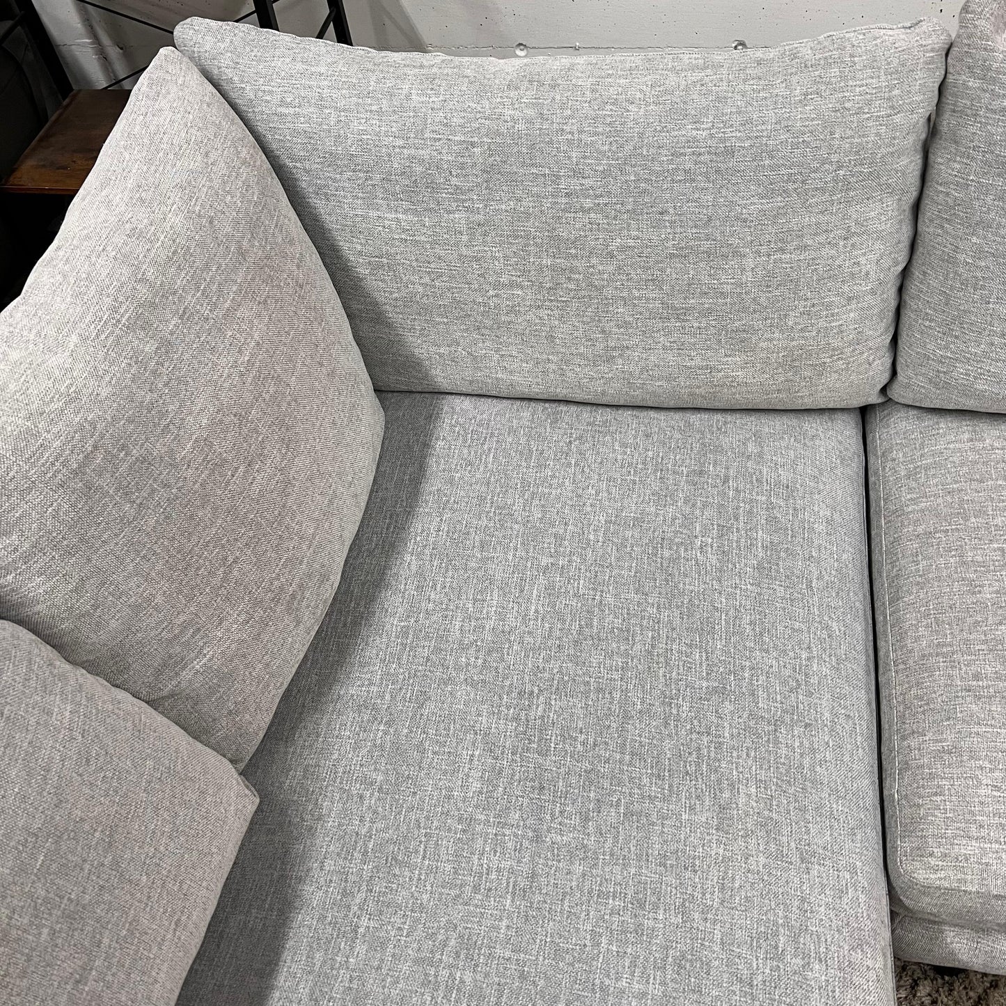 Fabric sectional. Excellent condition.