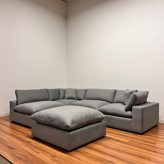 Bnib CasaBella Haylee cloud sectional. Modular L shaped sofa couch