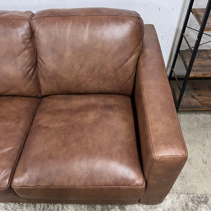 Genuine italian leather sofa.