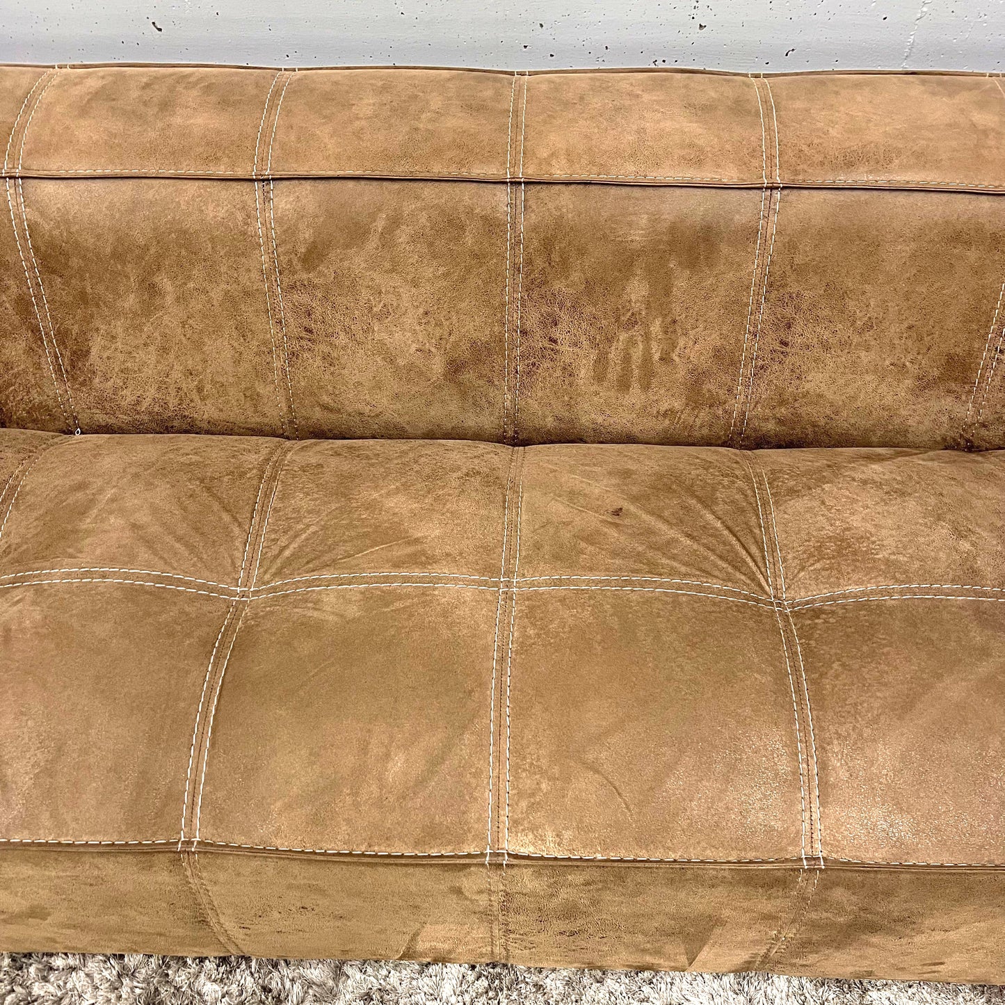 Cigar sofa. Microfiber mcm couch