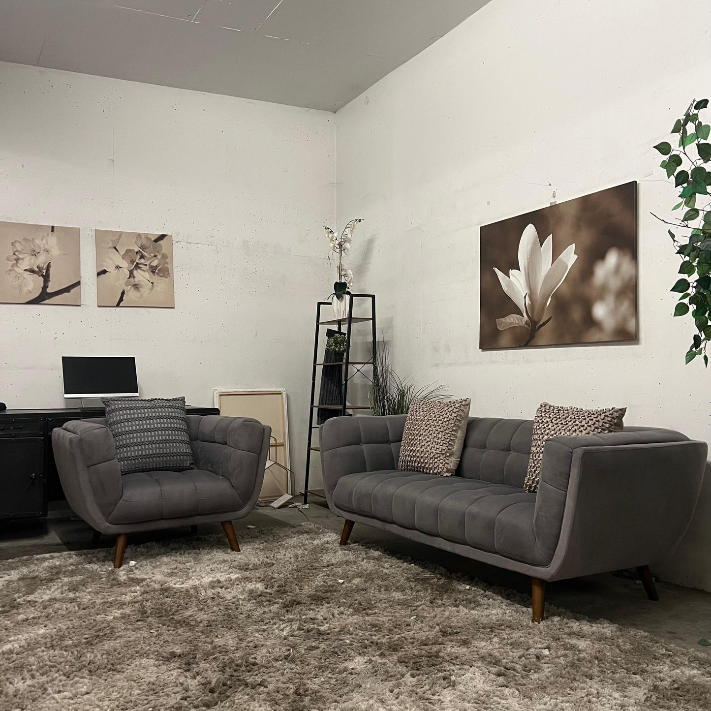 Home Accent loveseat + armchair