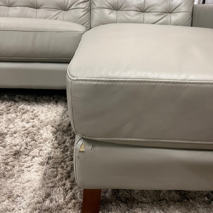 Amax leather sectional.