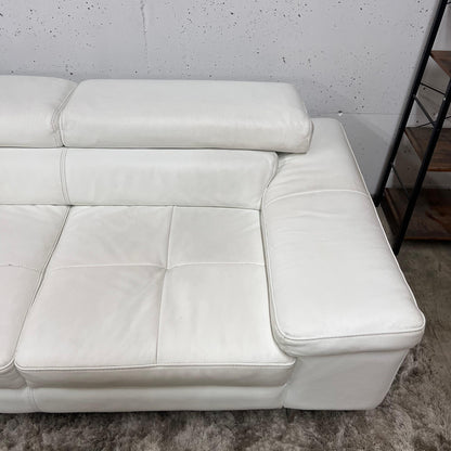 Scan design leather sectional.