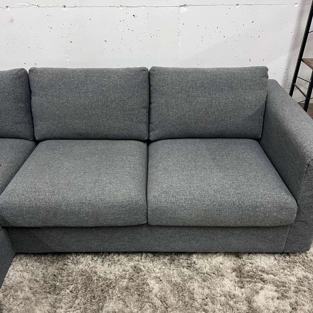 Ikea finnala sectional. Grey L shaped sofa couch with storage. Delivery available