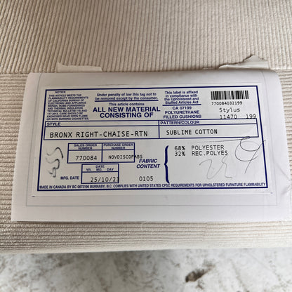 New Stylus Cannon sectional. L shaped sofa couch