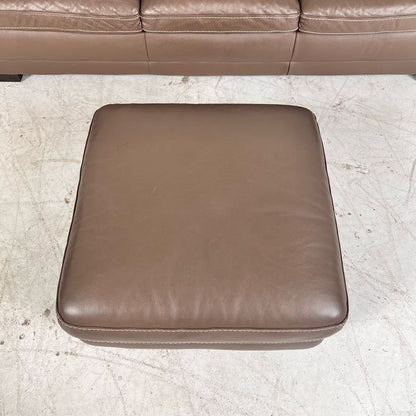 Natuzzi Editions full grain leather sofa set.