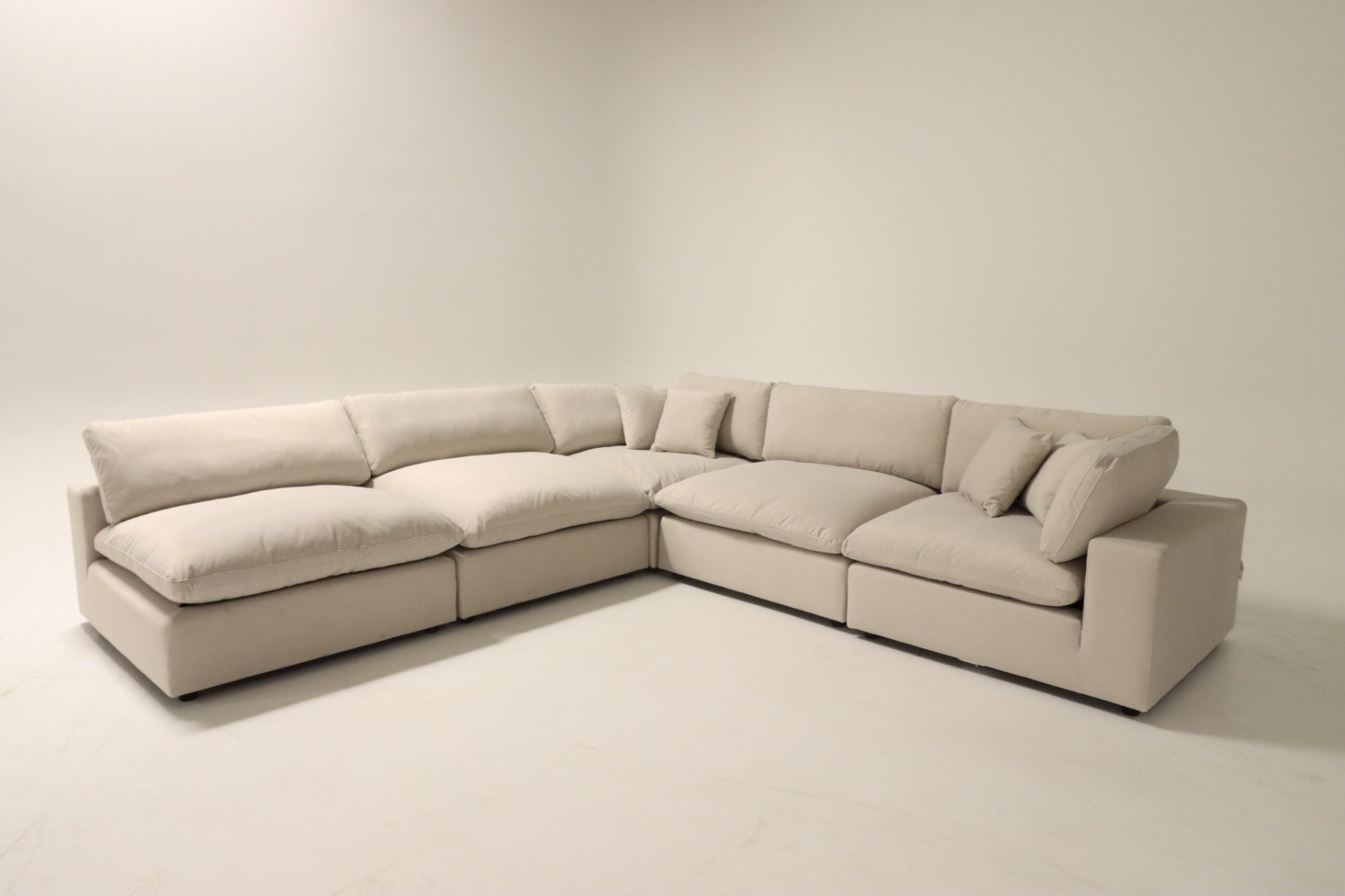 Bnib 5 piece Cloud sectional. Modular down filled sofa couch.