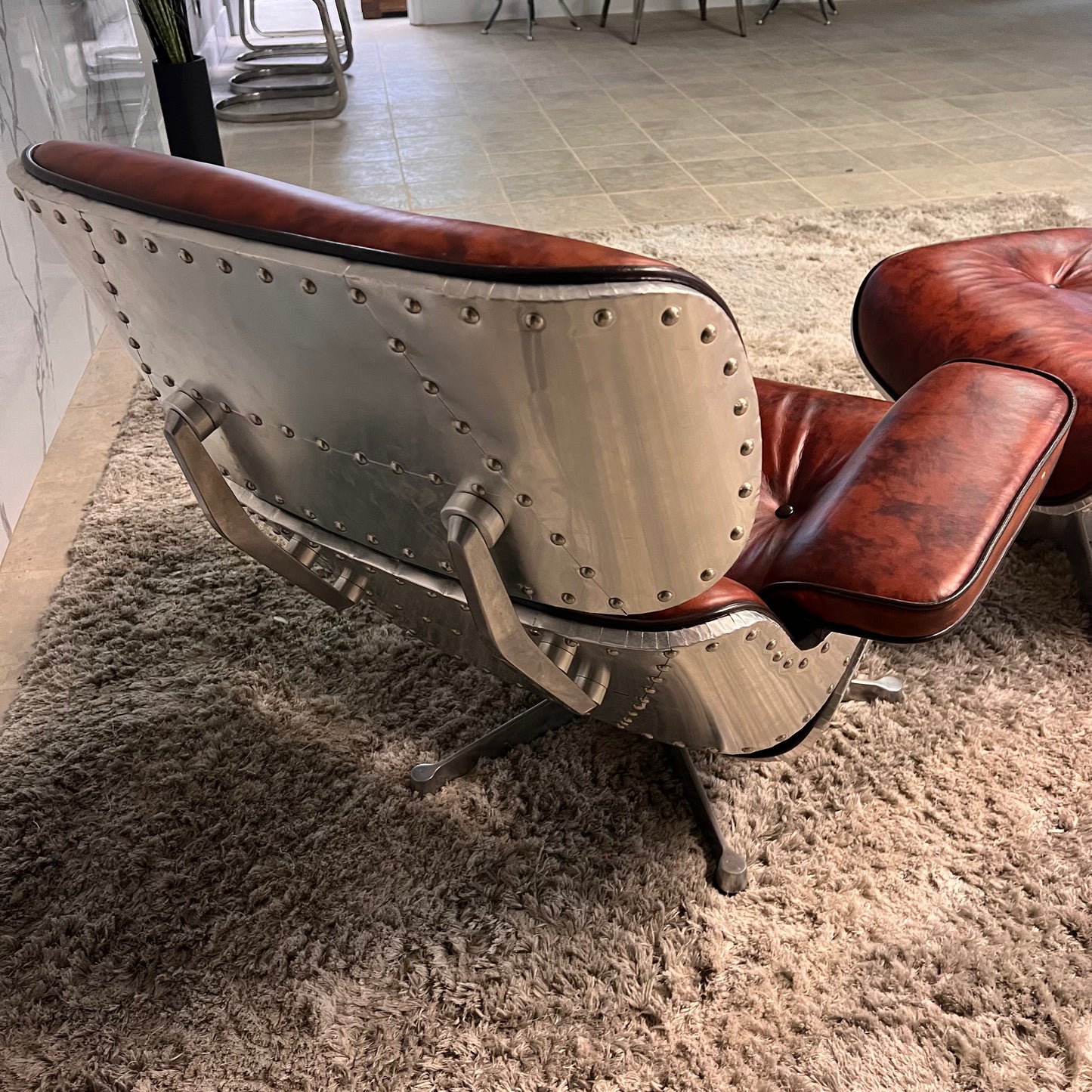 Eames chair and ottoman aviator