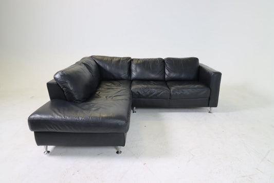 Italsofa natuzzi leather sectional. Black L shaped sofa couch