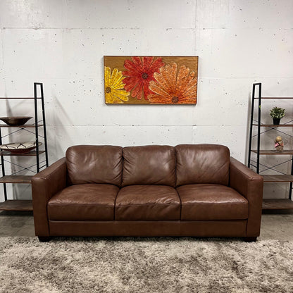 Genuine italian leather sofa.