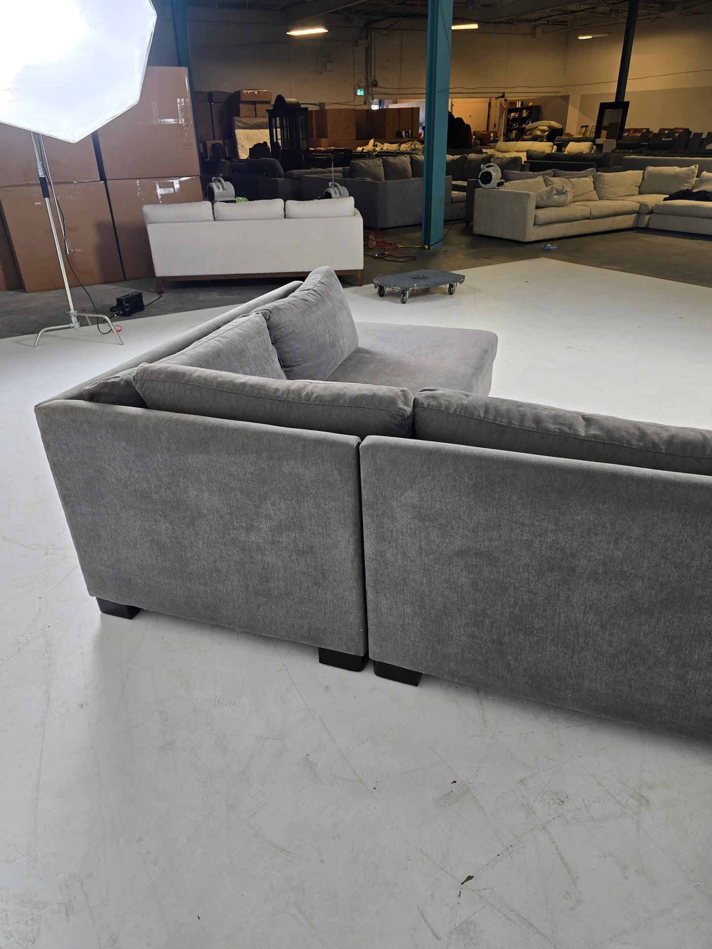 Van Gogh Sectional. L Shaped sofa couch. Delivery available