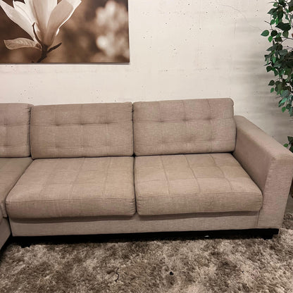 Fabricca sectional. Italian L shaped sofa couch.