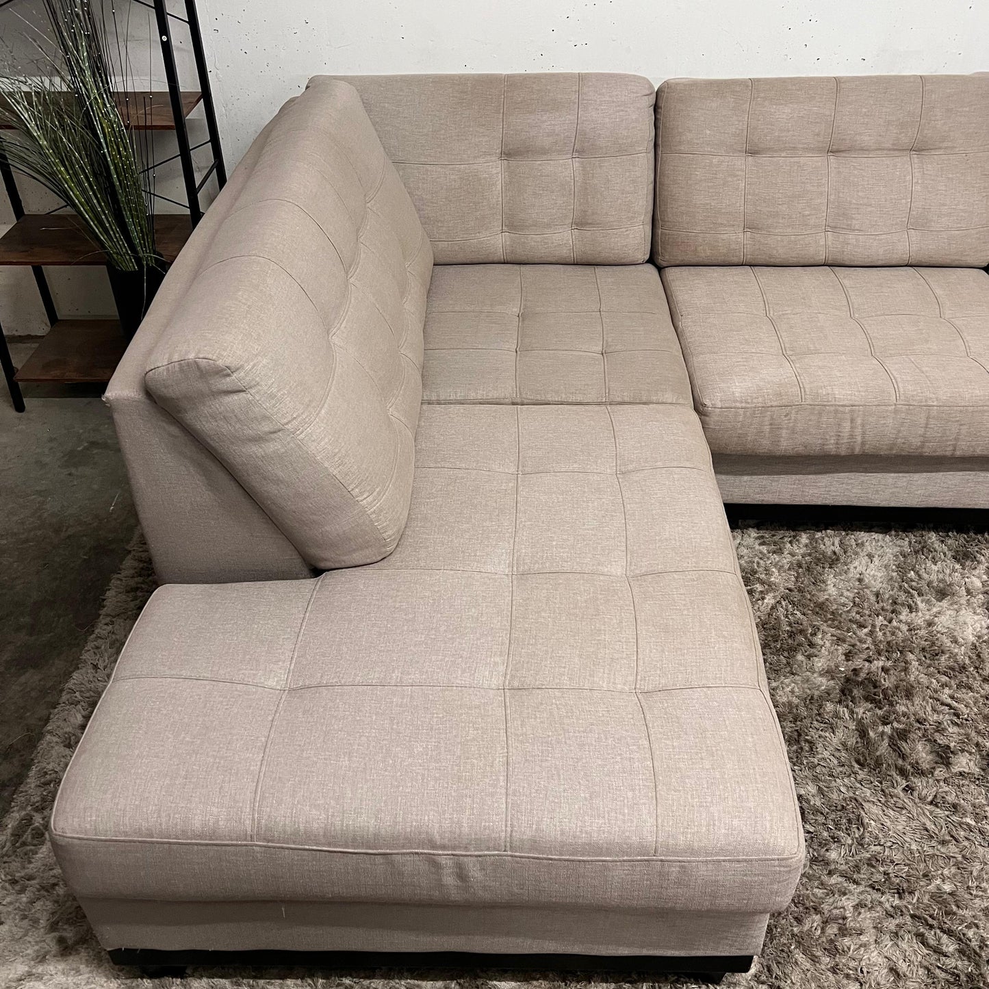 Fabricca sectional. Italian L shaped sofa couch.