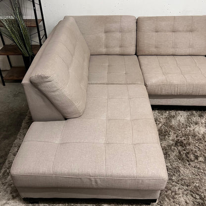 Fabricca sectional. Italian L shaped sofa couch.