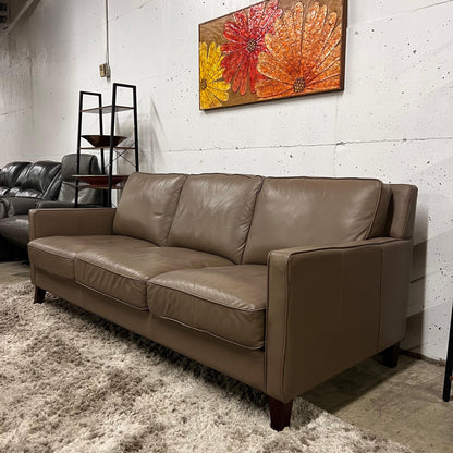 Real leather sofa. 3 seater couch
