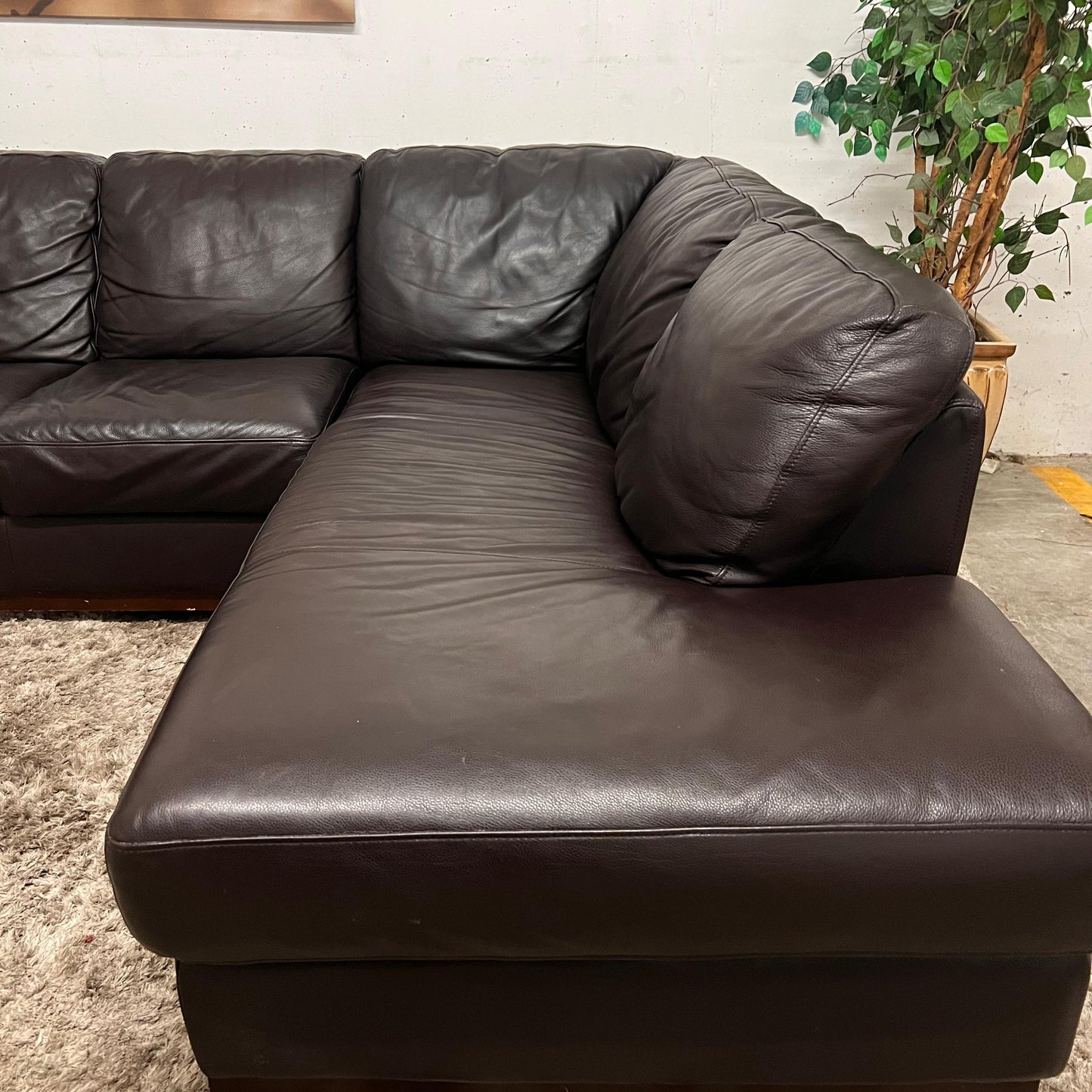 Jag's Furniture genuine leather sectional