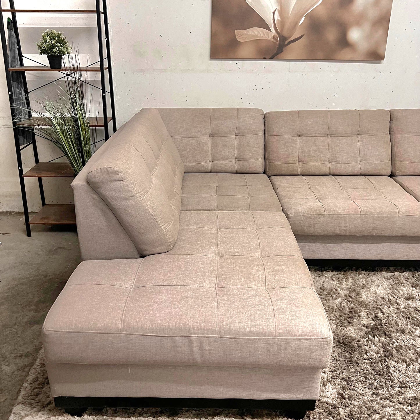 Fabricca sectional. Italian L shaped sofa couch.
