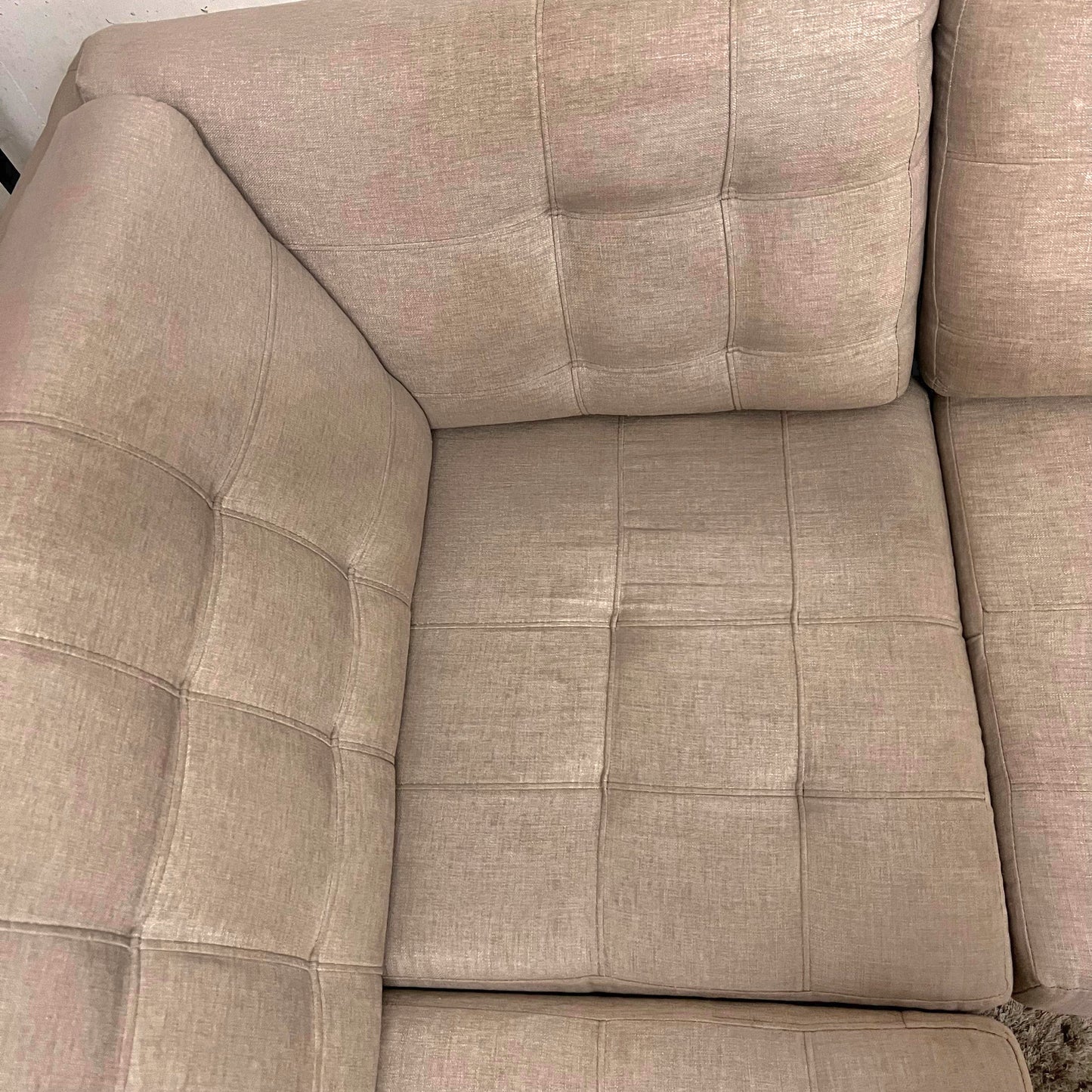 Fabricca sectional. Italian L shaped sofa couch.