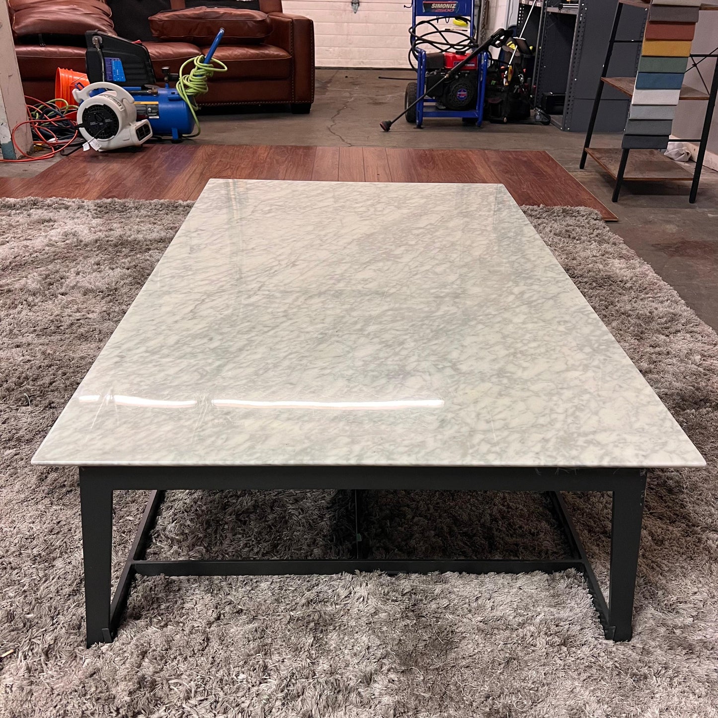 Restoration Hardware Nicholas marble coffee table. Murphy $5000 usd