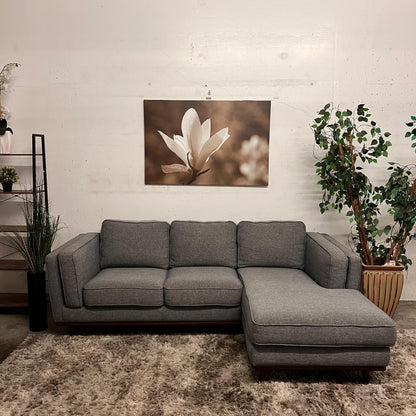 Q living MCM Sectional. L shaped sofa couch.