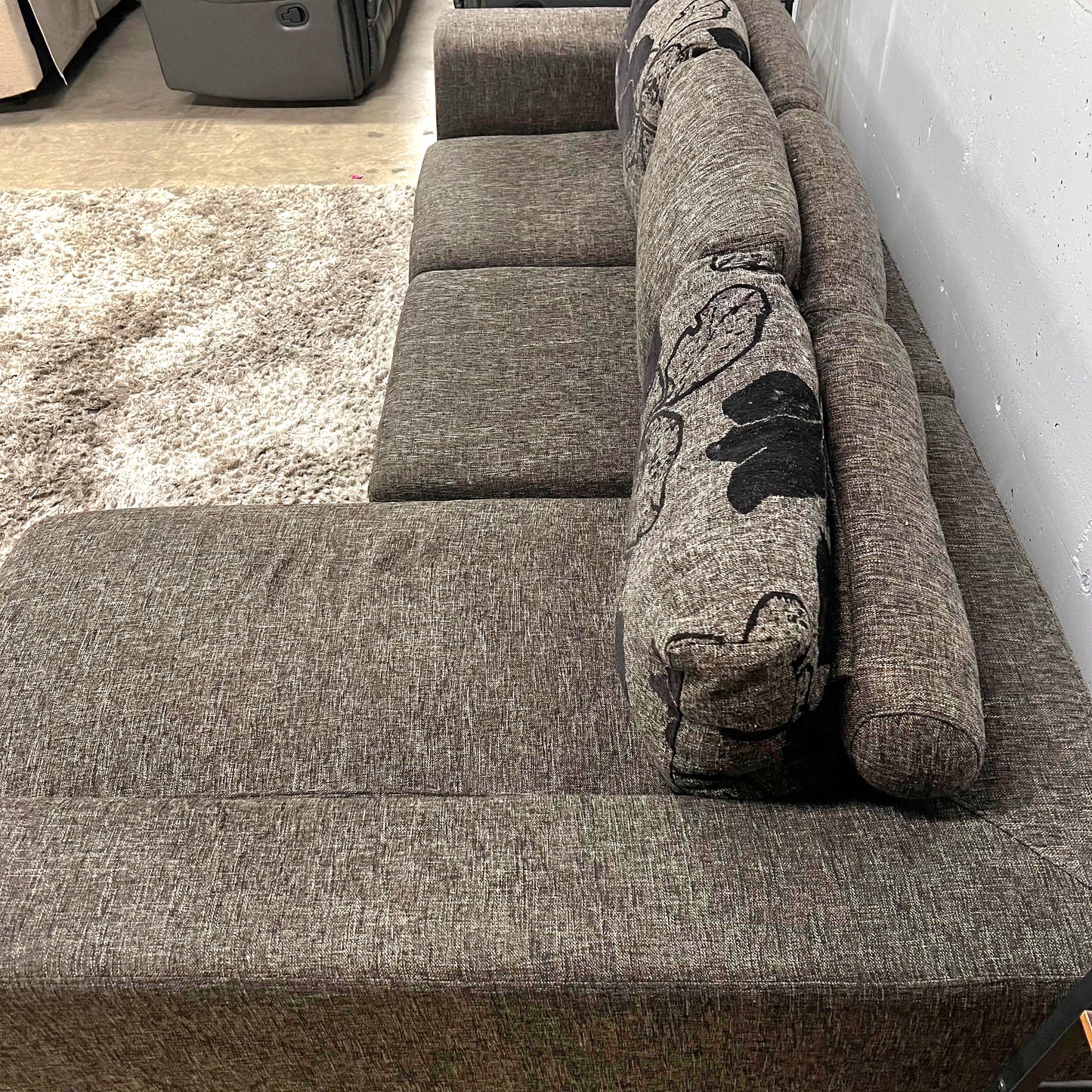 Cozy sectional with matching ottoman