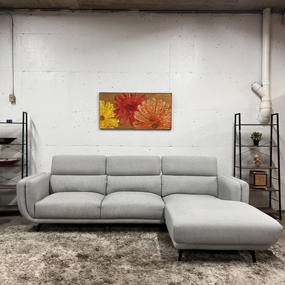 Fabric sofa. L shaped sofa couch. Delivery available