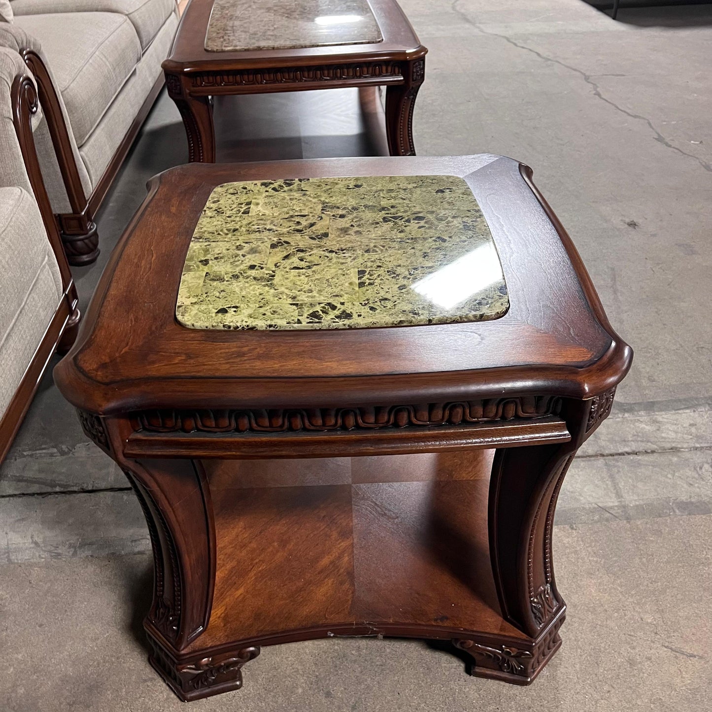 Ashley North Shore Coffee Table + End Table – Retailed $2,000
