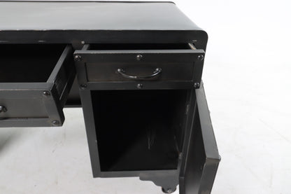 Restoration hardware iron bolt desk. Metal computer desk