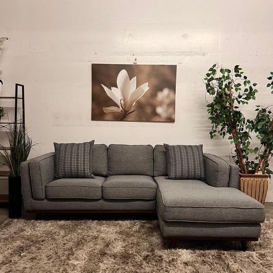Q living MCM Sectional. L shaped sofa couch.