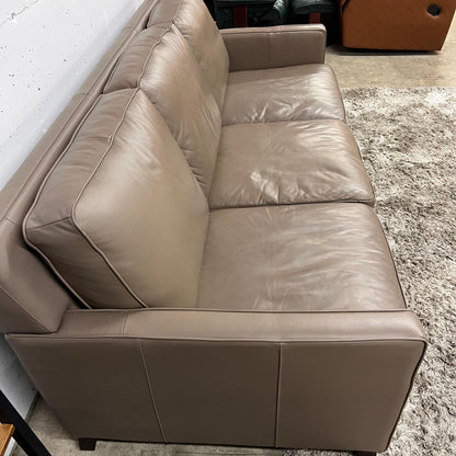Real leather sofa. 3 seater couch