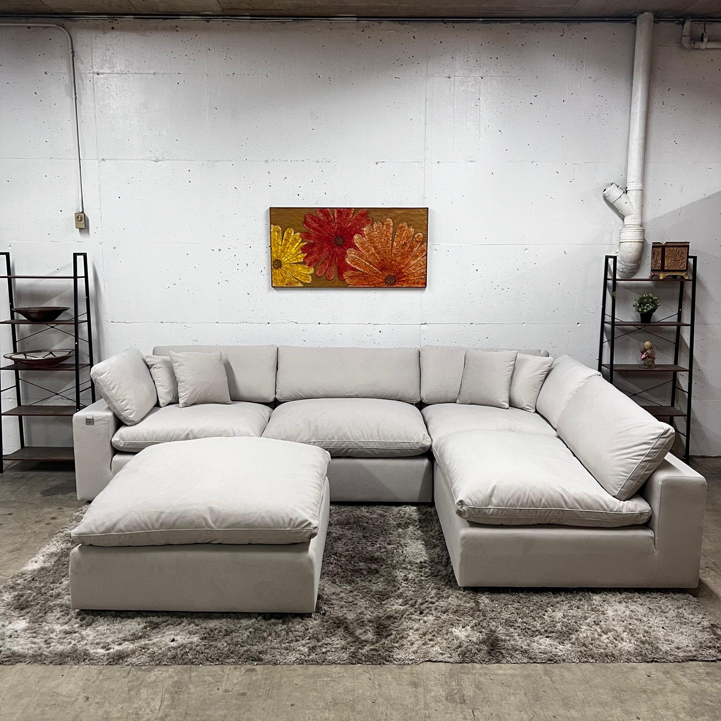 Bnib CasaBella Haylee cloud sectional. Modular L shaped sofa couch