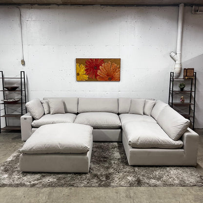 Bnib CasaBella Haylee cloud sectional. Modular L shaped sofa couch