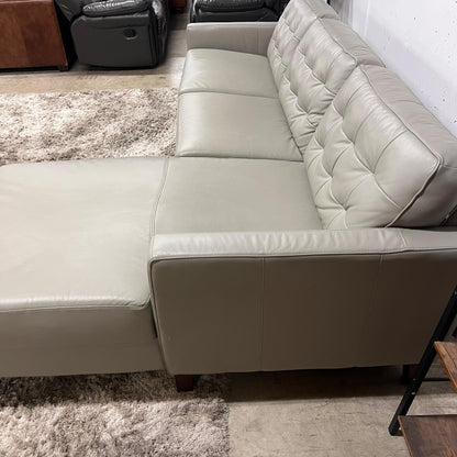 Amax leather sectional.