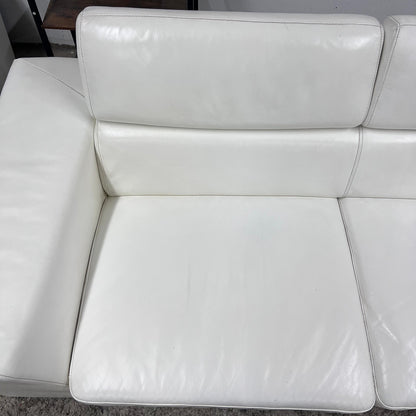 Scan design leather sectional.