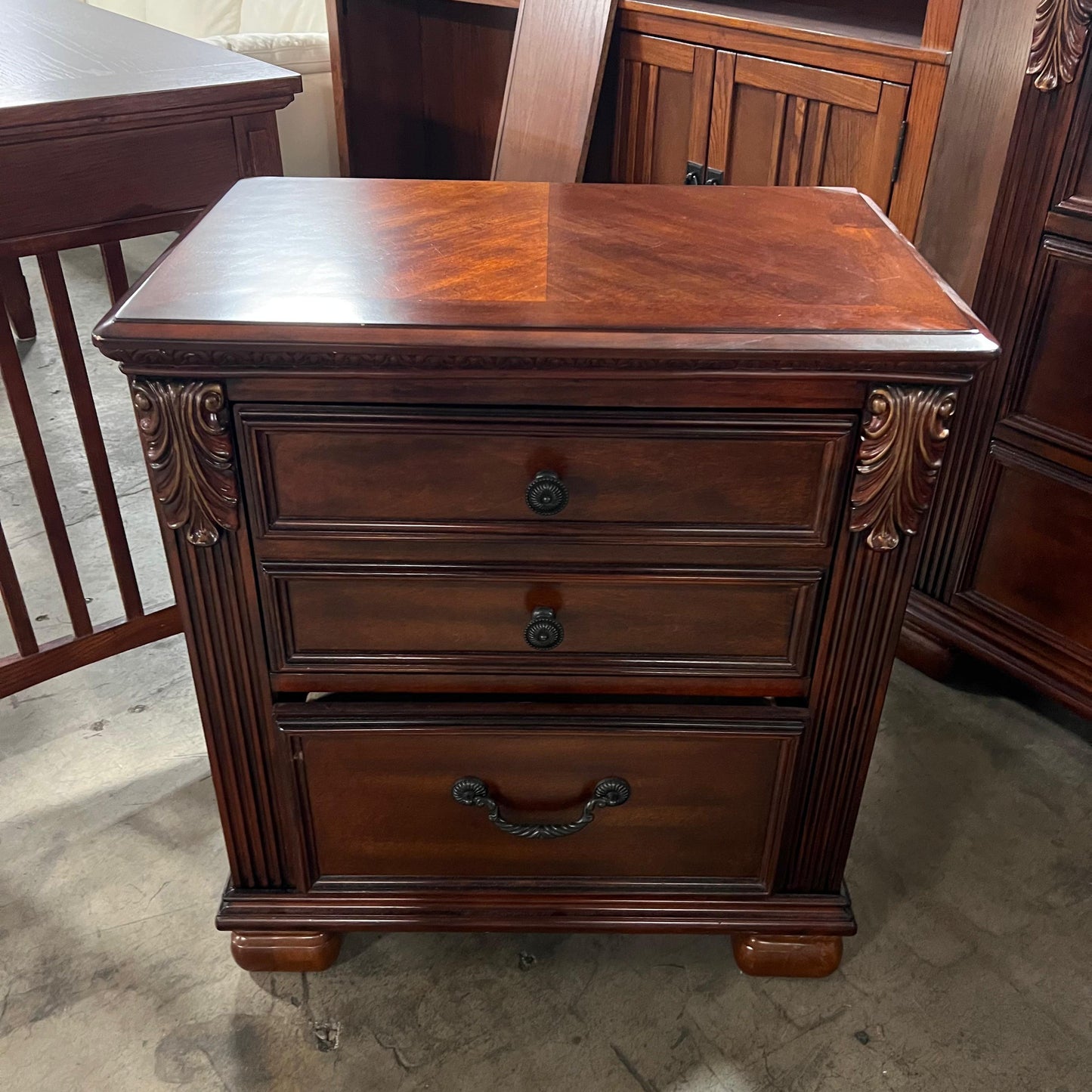 Luxury Ashley North Shore Dresser + Nightstands