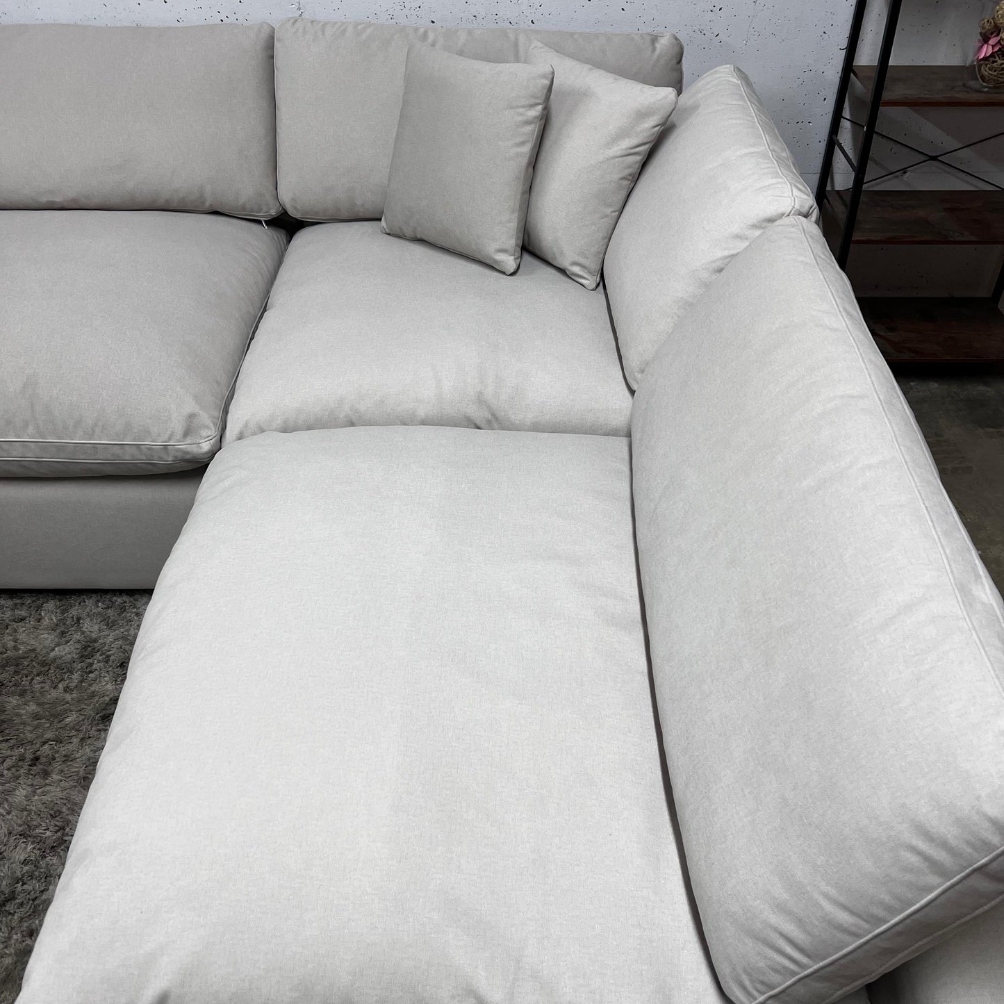 Bnib CasaBella Haylee cloud sectional. Modular L shaped sofa couch