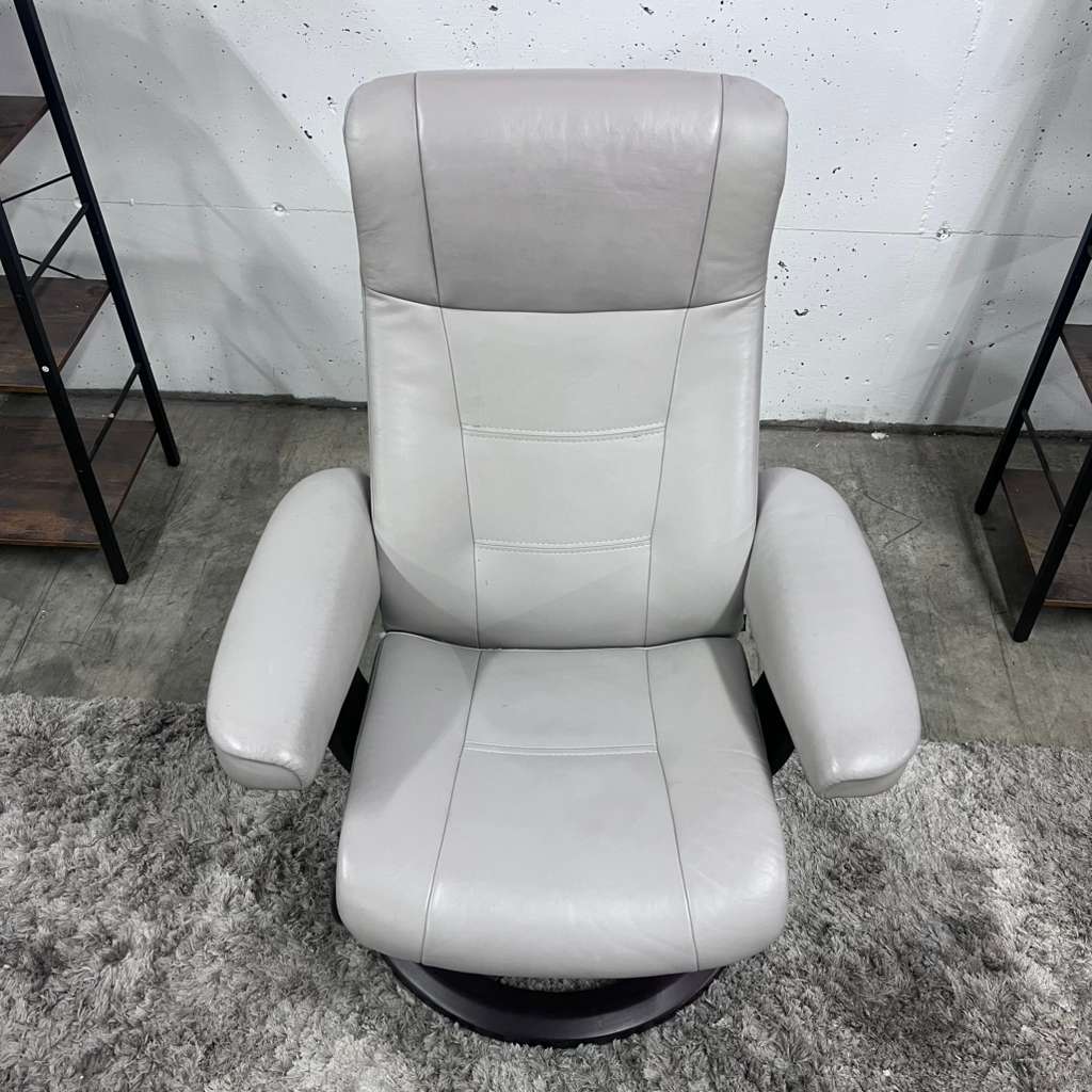 Img image leather recliner. Real leather