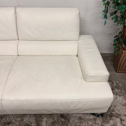 Natuzzi italia full grain leather sectional