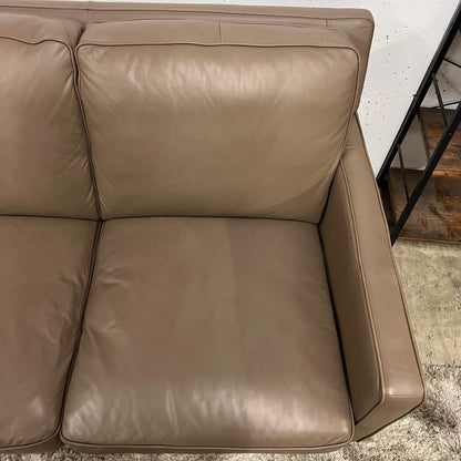 Real leather sofa. 3 seater couch