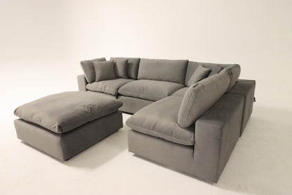 Bnib 5 piece Cloud sectional. Modular down filled sofa couch
