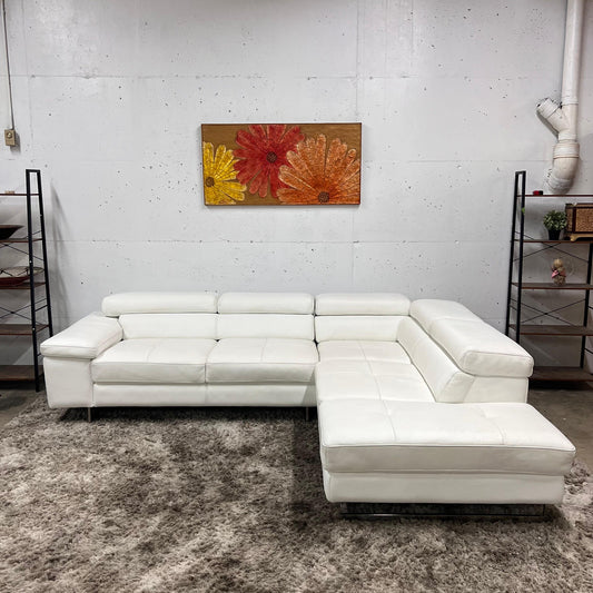 Scan design real leather sectional