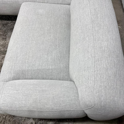 Article Abisko sectional. Grey fabric L shaped sofa couch.